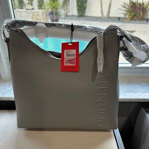 NEW - Mario Valentino Crossbody Handbag with Zipper closure - Color: Gray